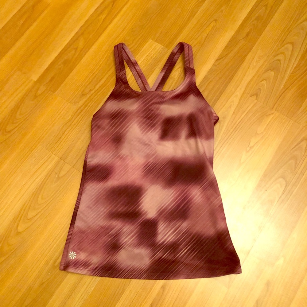 ✨NWOT Athleta maroon racerback tank top XS